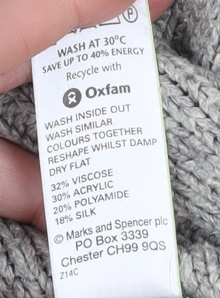 Marks & Spencer Men's Grey S Pullover Jumper