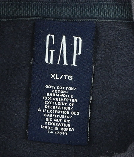 GAP Men's Blue XL 1/4 Zip Sweatshirt