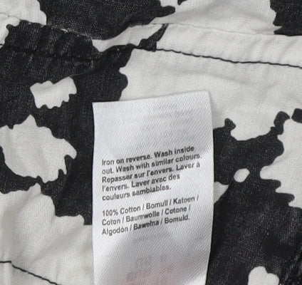 River Island Women's Black Print A-Line Dress UK 10