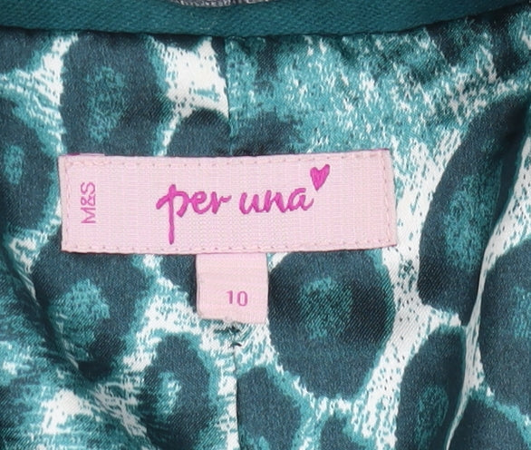 Marks & Spencer Women’s Green Cotton Coat Size 10