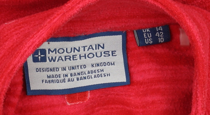 Mountain Warehouse Women's Red Pullover Sweatshirt UK 14