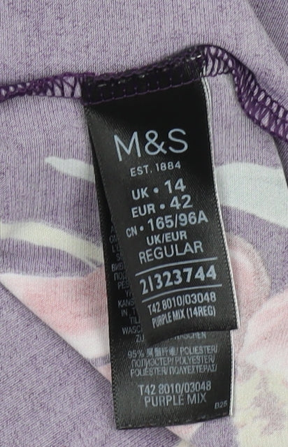Marks & Spencer Women's Floral Wrap Dress Size 14