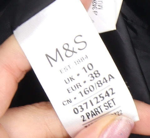 Marks & Spencer Women's Black Trench Coat - Size 10