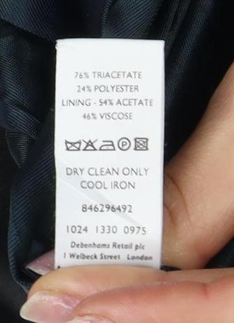 Jasper Conran Women's Black Overcoat Size 10 - Elegance & Warmth