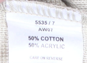 Green Woods Escape Men's Beige XL V-Neck Pullover Jumper