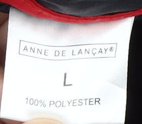 Anne De Lançay Women's Red Puffer Jacket Size L, Winter Style