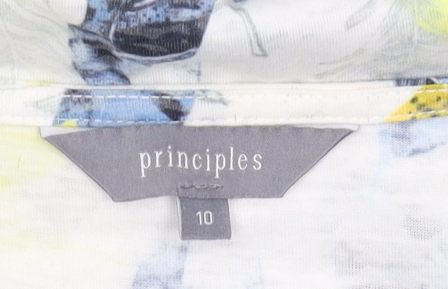 Principles Women's Multicoloured Size 10 V-Neck T-Shirt