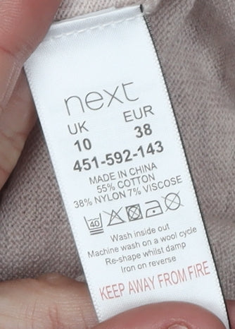 Next Women's Beige Size 10 Pullover Jumper
