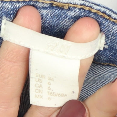 H&M Women's Blue Straight Jeans Size 8