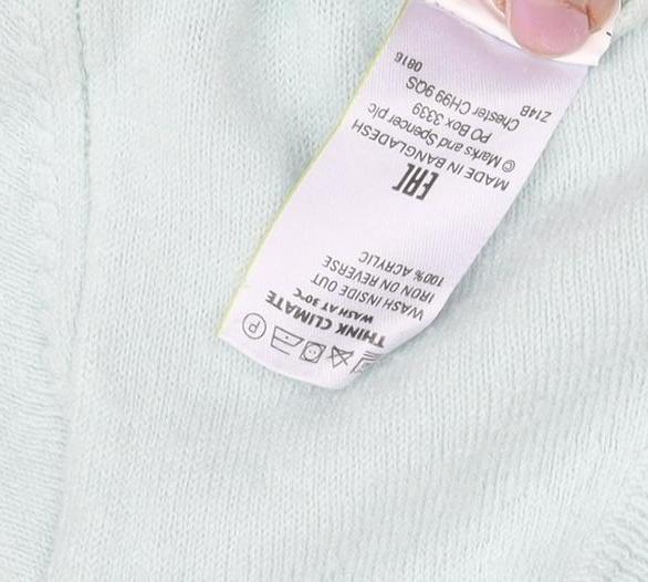 Marks & Spencer Women's Green Acrylic Jumper - Size 16