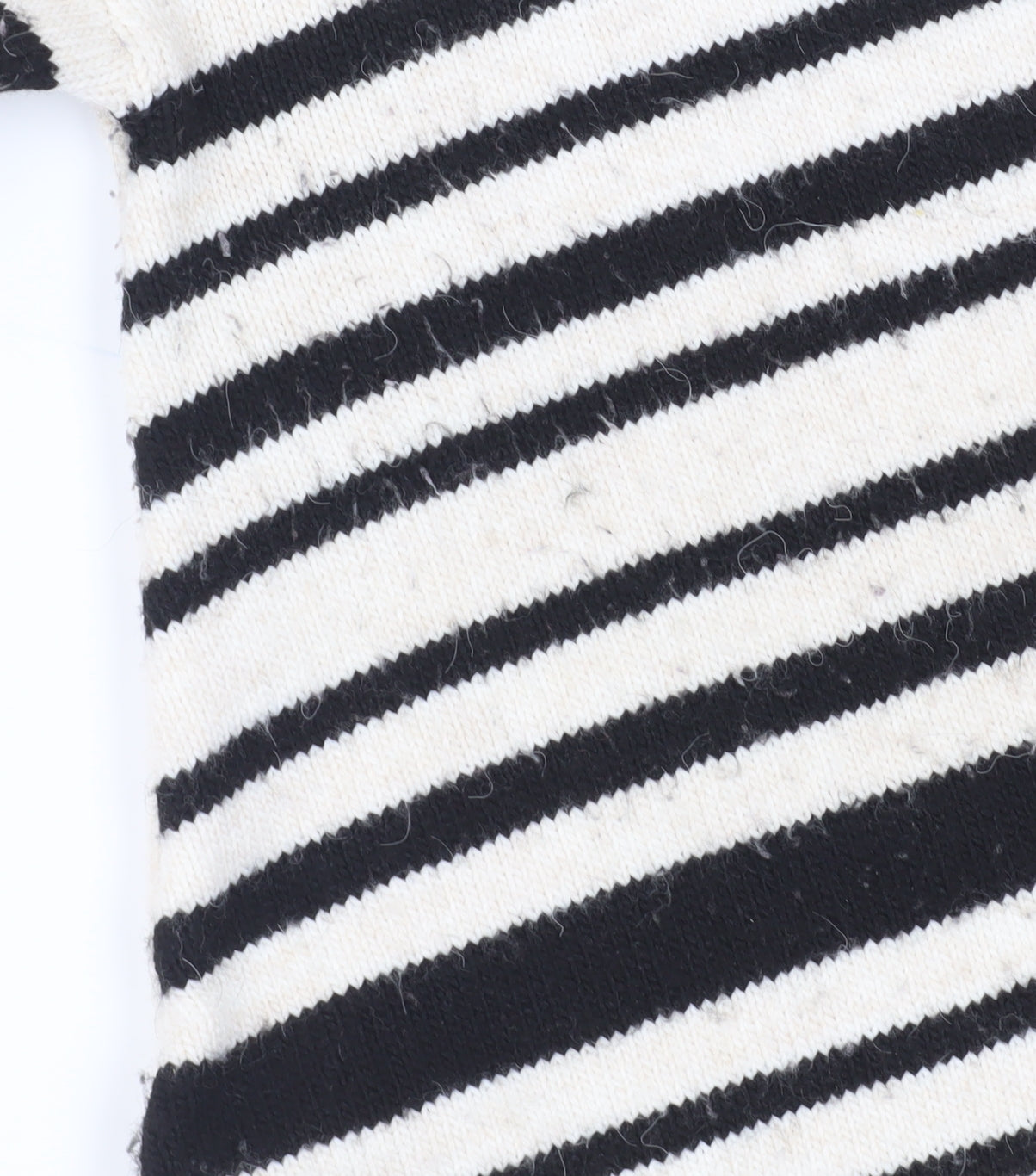Principles Women's Beige Black Striped Pullover Jumper Size 8