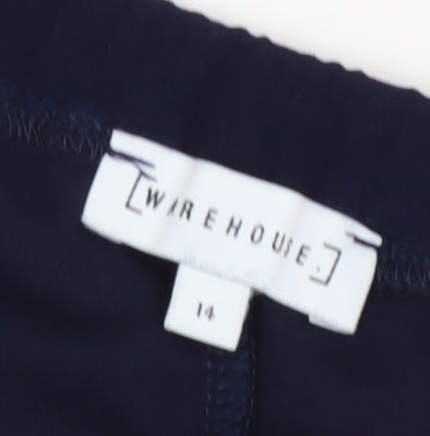 Warehouse Women's Blue One Shoulder Blouse Size 14