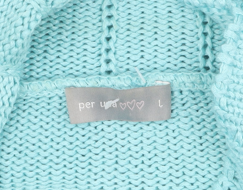 Marks & Spencer Women's Blue Cardigan Size L