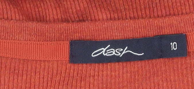 Dash Women's Red 3/4 Sleeve V-Neck T-Shirt Size 10