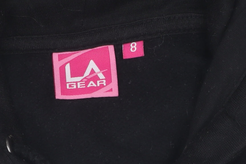 LA Gear Women's Black Hoodie, Size 8, Casual Pullover