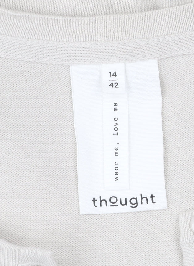 Thought Women's Beige Cardigan Size 14