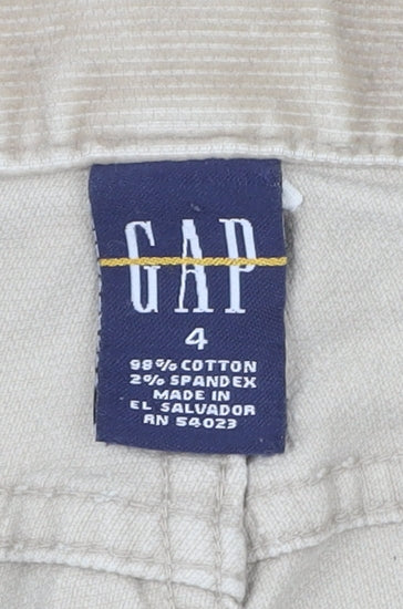 GAP Women's Beige Straight Trousers Size 4