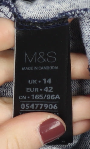 Marks & Spencer Women's Blue Pullover Jumper Size 14