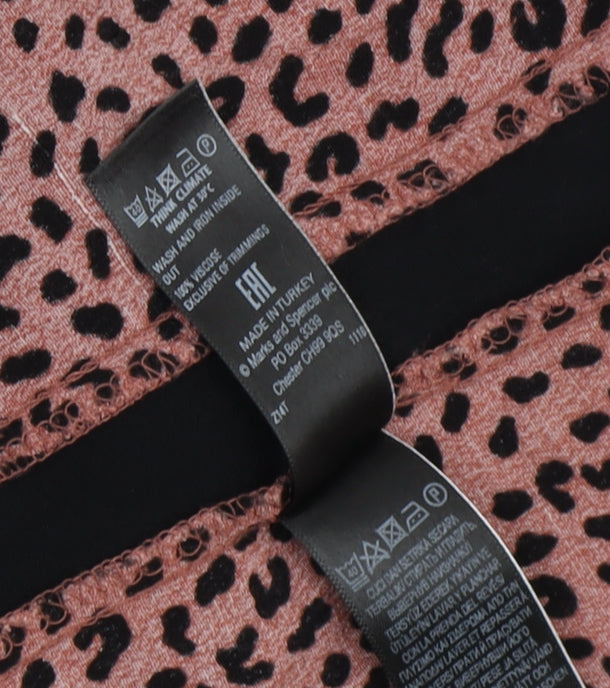 Marks & Spencer Women's Multicoloured Animal Print Dress