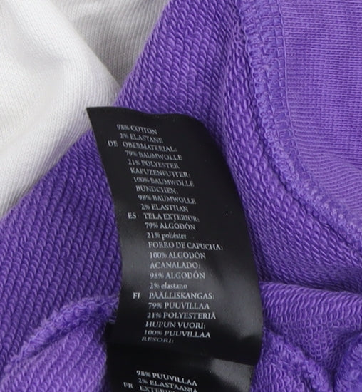 Monki Unisex Purple Hoodie - Medium, Pullover Style