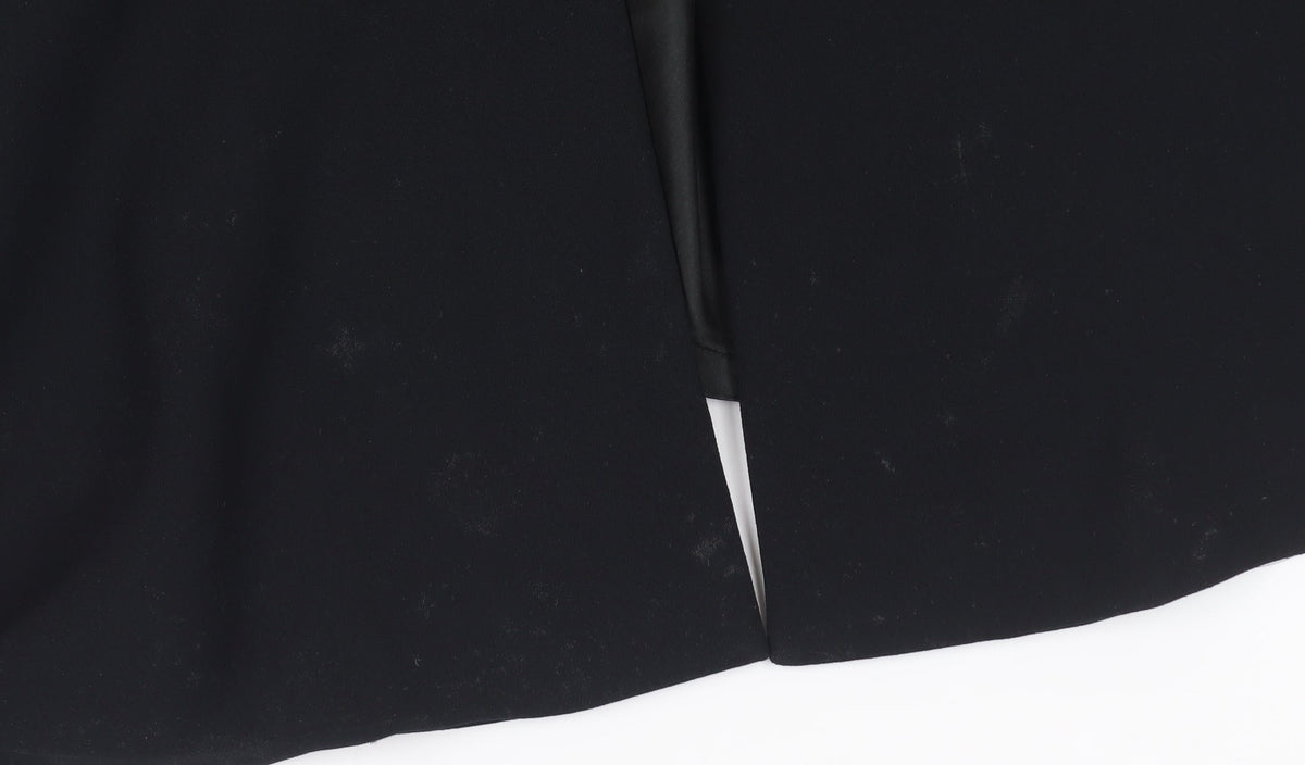 PLATINUM Women's Black Long Overcoat Size 16