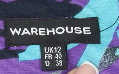 Warehouse Women Multicoloured Floral Long Dress Size 12