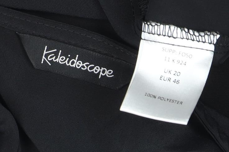 Kaleidoscope Women's Black Tunic Blouse Size 20