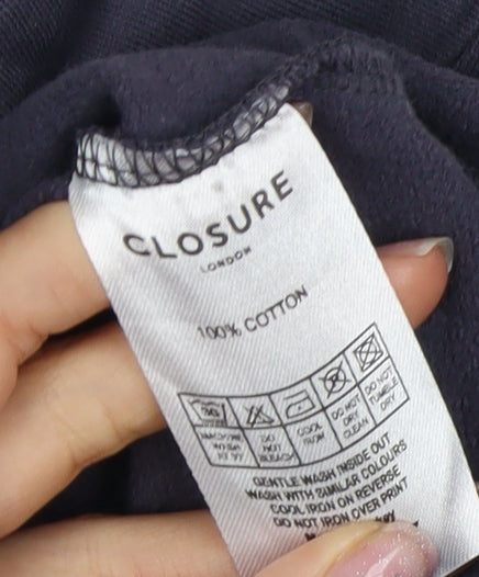 Closure London Men's Blue M Pullover Sweatshirt
