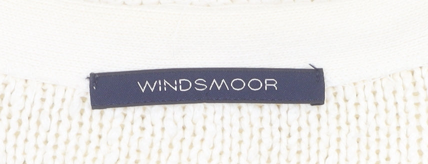 Windsmoor Women's Ivory Cardigan L Cotton Knit