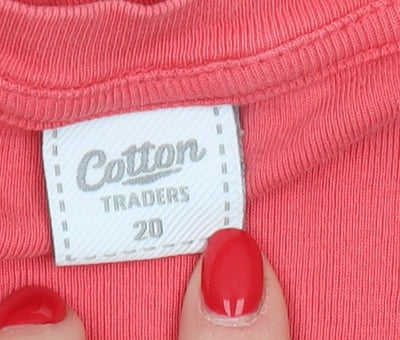 Cotton Traders Pink Women's Size 20 T-Shirt