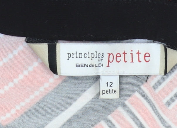 Close-up detail of Principles by Ben de Lisi Women's Geometric Blouse