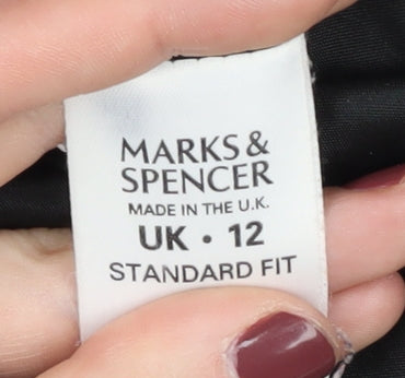 Marks & Spencer Red Wool Jacket, Women, Size 12, Regular Fit