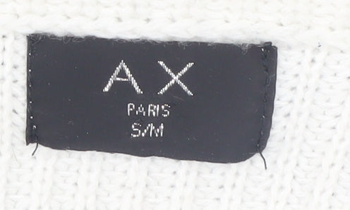 AX Paris Women's Multicoloured Jumper, S, Boat Neck