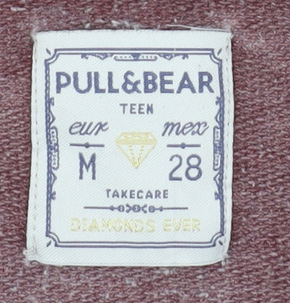 Pull & Bear Teen Red Pullover Sweatshirt - M