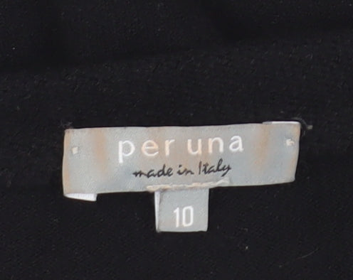 Per Una Women's Black Sequin Pullover Jumper, Size 10