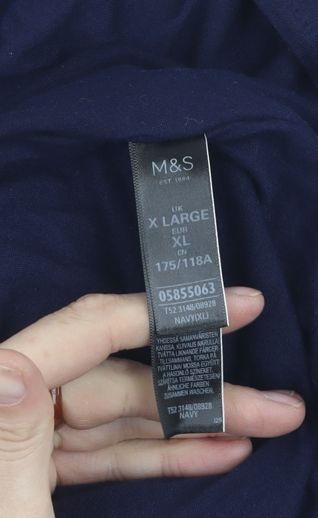 Marks & Spencer Women's Blue XL Viscose Dress