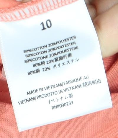 Essentials Women's Orange Logo Sweatshirt Size 10