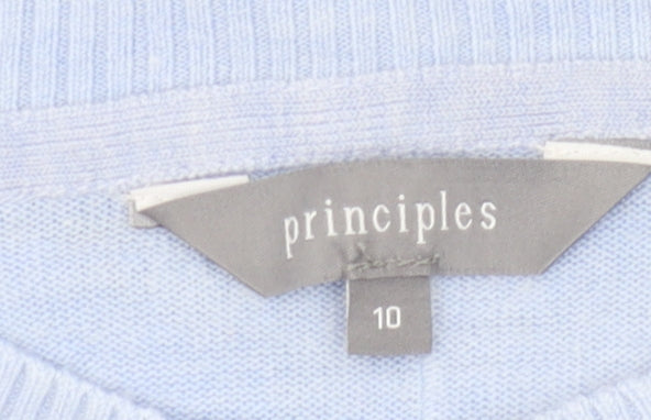 Principles Women's Blue Crew Neck Pullover Jumper, Size 10