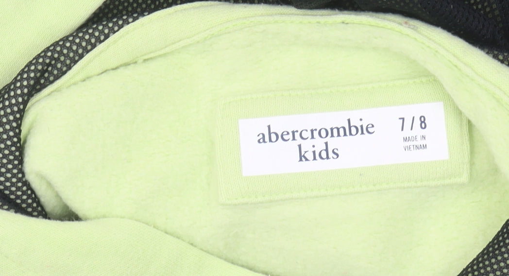 Abercrombie & Fitch Kids Boys Green Pullover Hoodie 7-8 Years