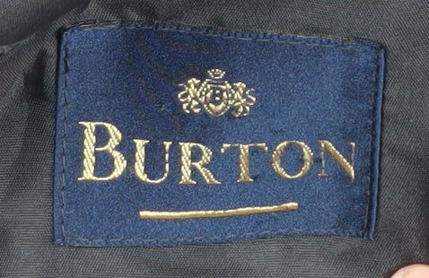 Burton Black Double-Breasted Men's Blazer 44R Elegant