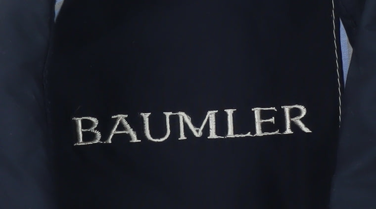 Bäumler Men's Blue Polyester Overcoat Size 52
