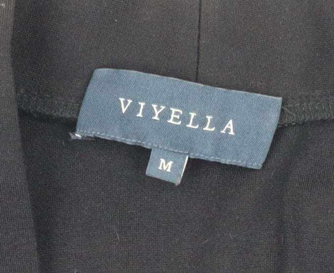 Viyella Women's Black Jacket - Medium, Long Sleeve
