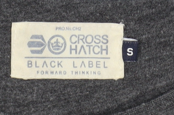 Crosshatch Men's Grey Graphic T-Shirt S