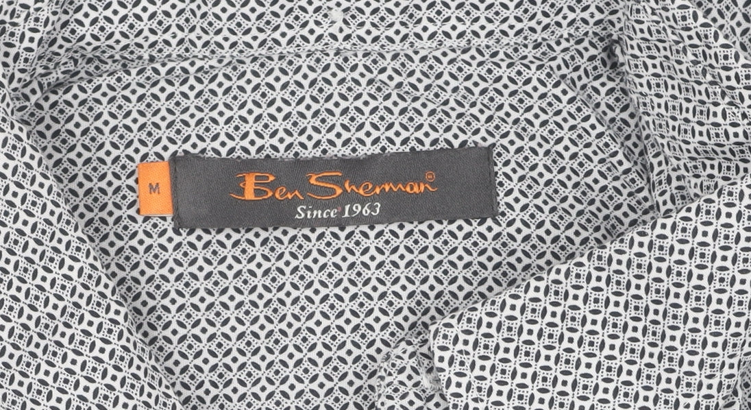 Ben Sherman Men's Medium Geometric Button-Up Shirt