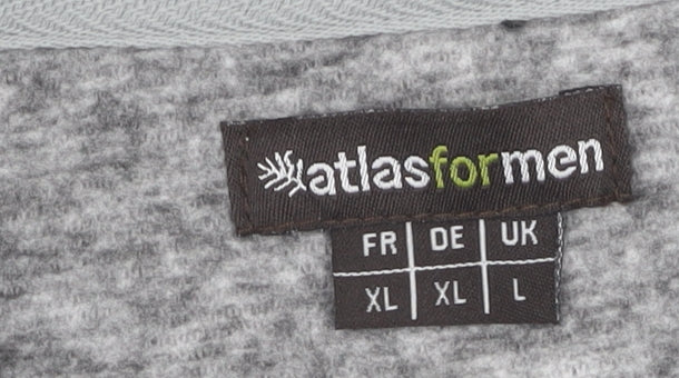 Atlasformen Mens Grey Pullover Sweatshirt L