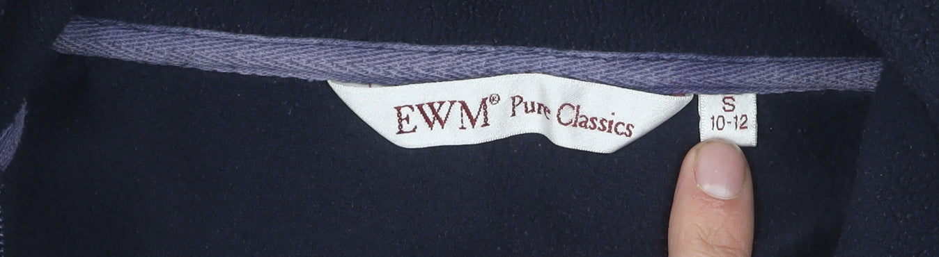 EWM Women's Blue Sleeveless Waistcoat, Size S