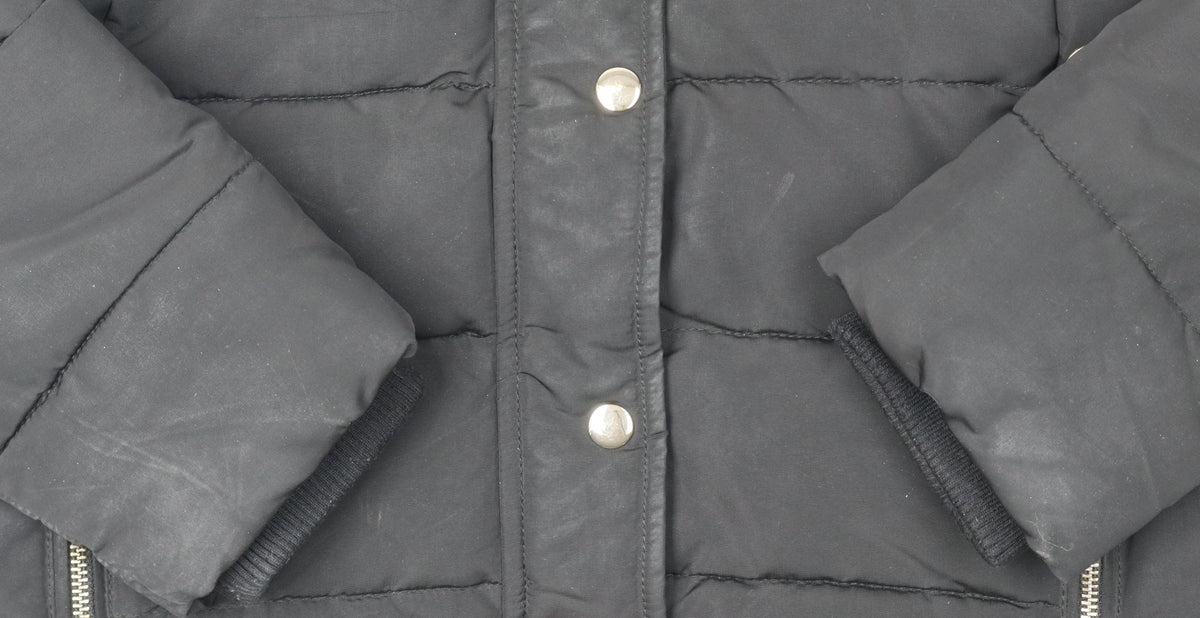 Topshop Women's Black Puffer Jacket Size 12