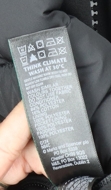 Marks & Spencer Men's Black Parka Coat S