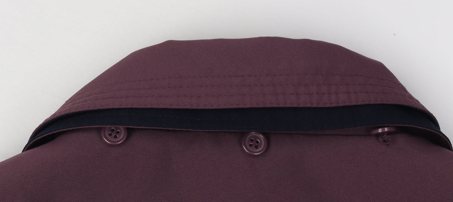 David Barry Women's Purple Mid-Length Coat Size 22