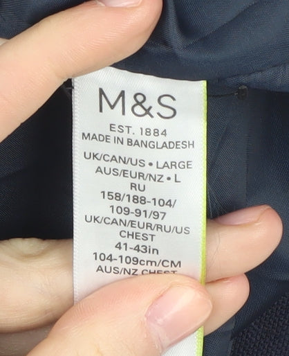 Marks & Spencer Men's Blue 41-43 Waistcoat, Elegant